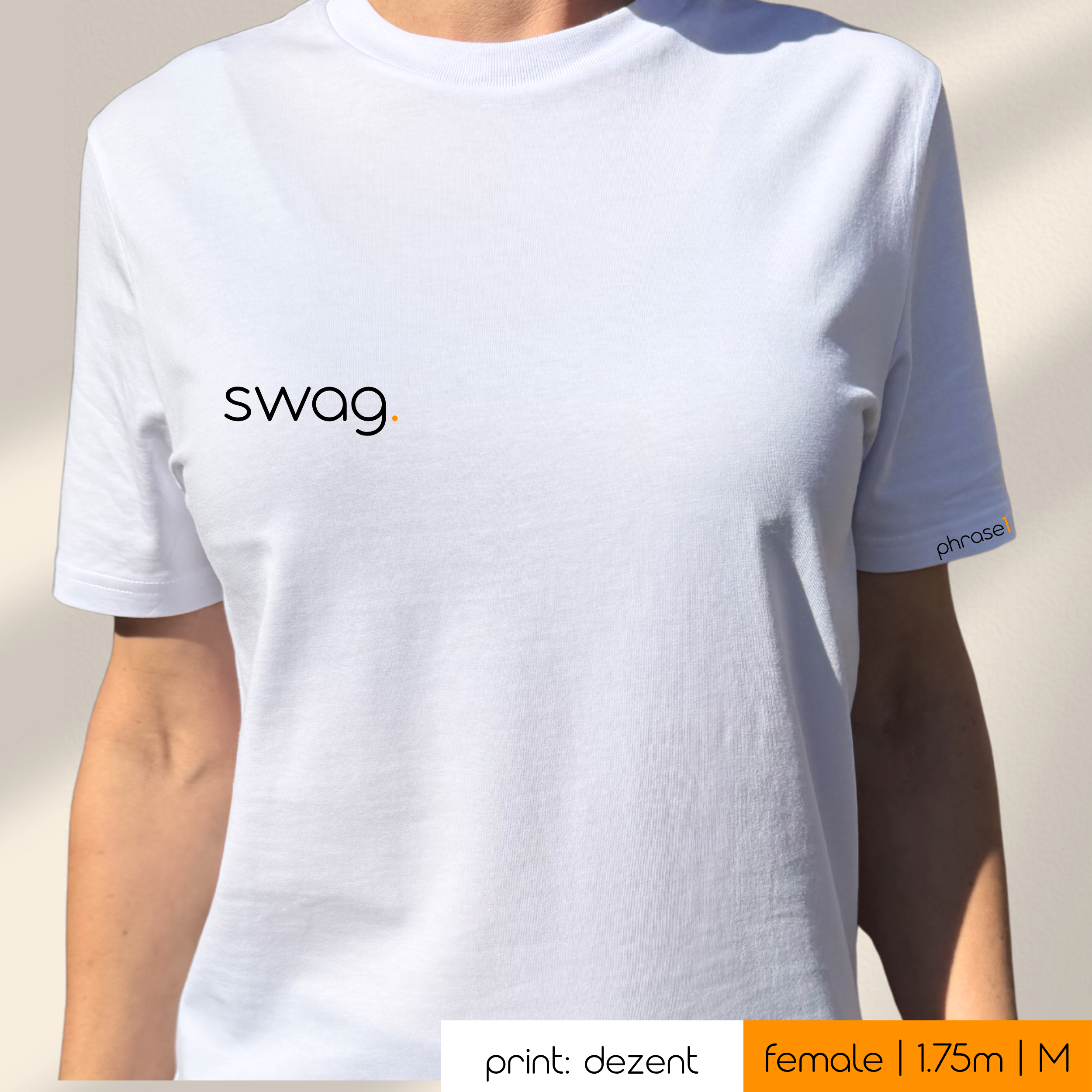 Premium T-Shirt mit Spruch "swag."